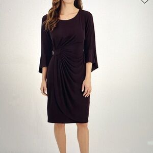 Connected Apparel Side-Tab Sheath Dress